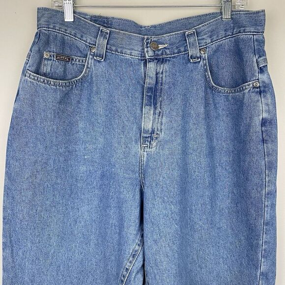 Vintage Lee Riders Riveted Buckle Back Denim Jeans Women 16P 32x29 Grunge Y2K - Picture 4 of 11